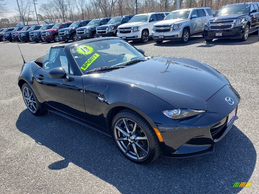 2018 MX-5 Miata Grand Touring - Jet Black Mica / Black photo #9