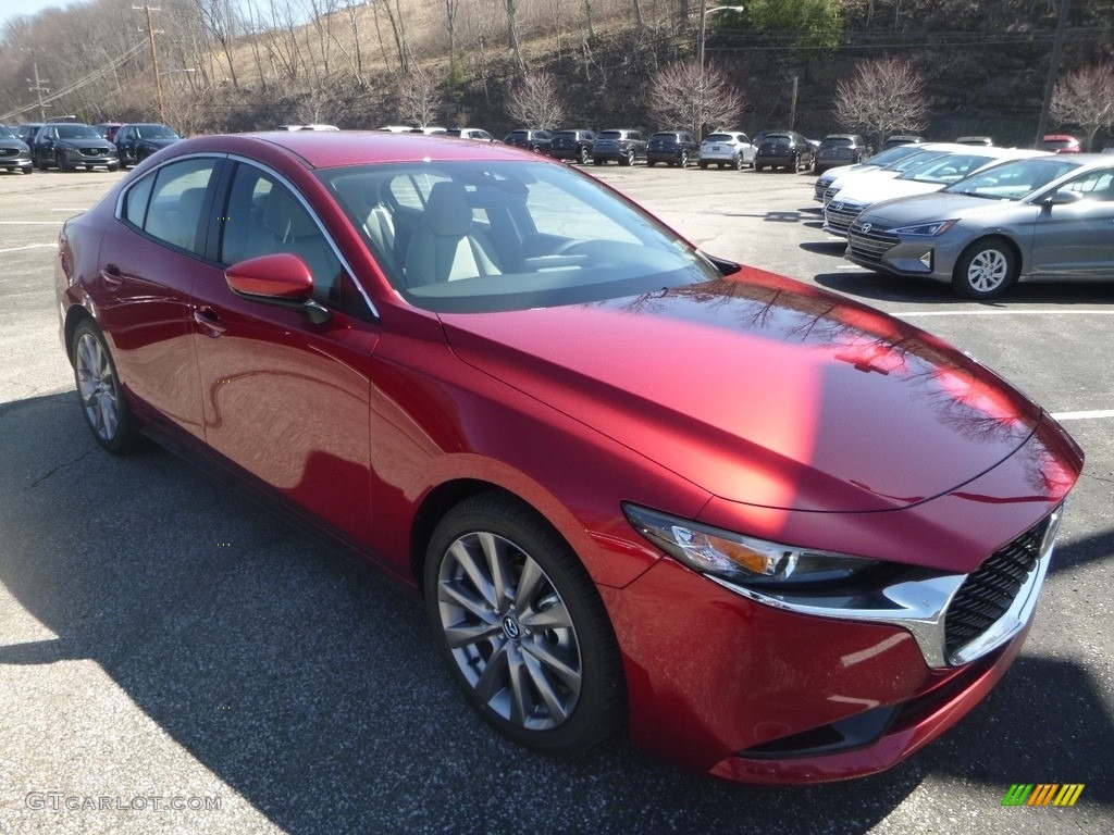 Soul Red Crystal Metallic 2019 Mazda MAZDA3 Select Sedan Exterior Photo #132552968