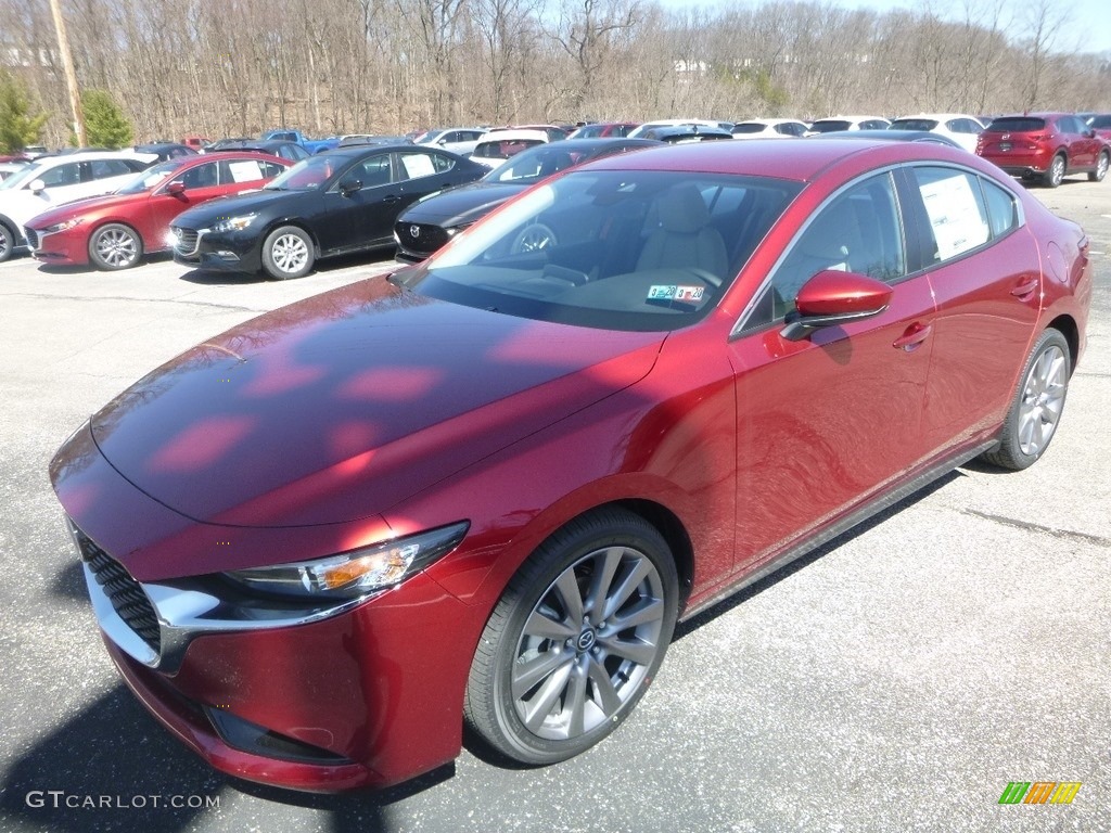 Soul Red Crystal Metallic 2019 Mazda MAZDA3 Select Sedan Exterior Photo #132553007