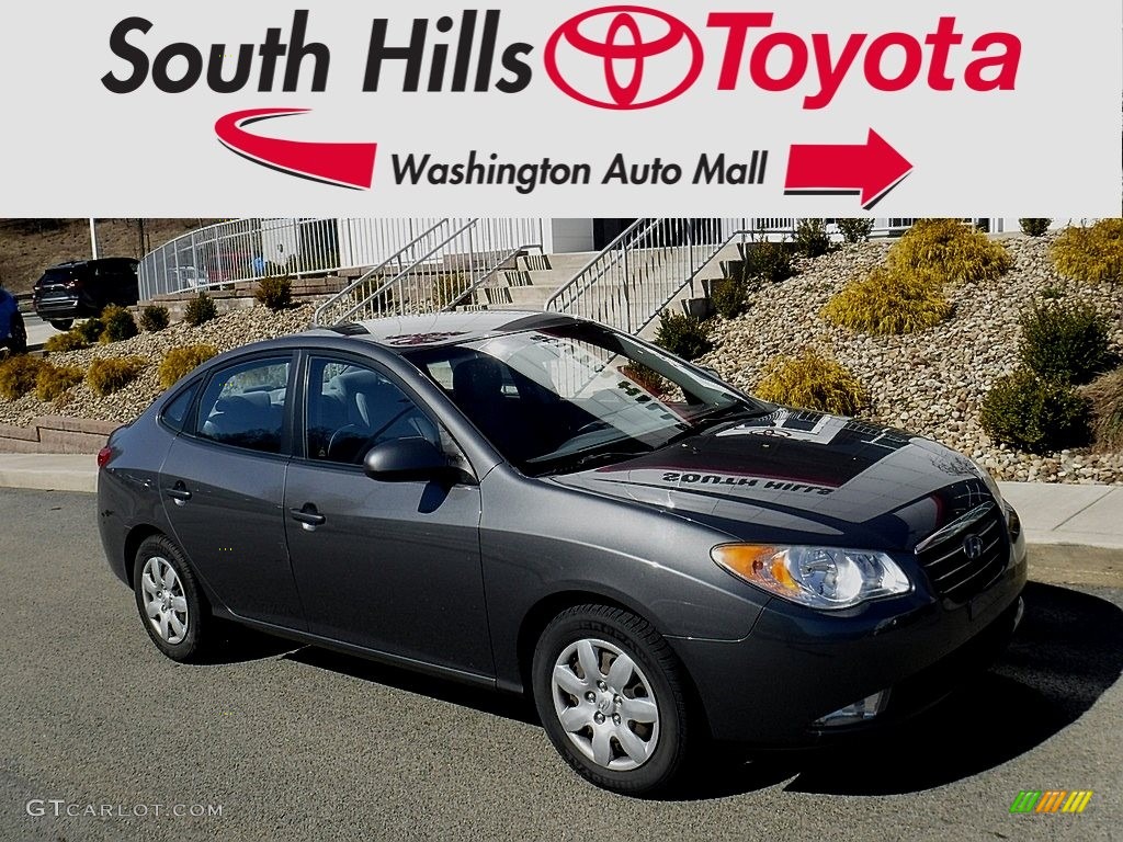 2009 Elantra GLS Sedan - Carbon Gray / Gray photo #1