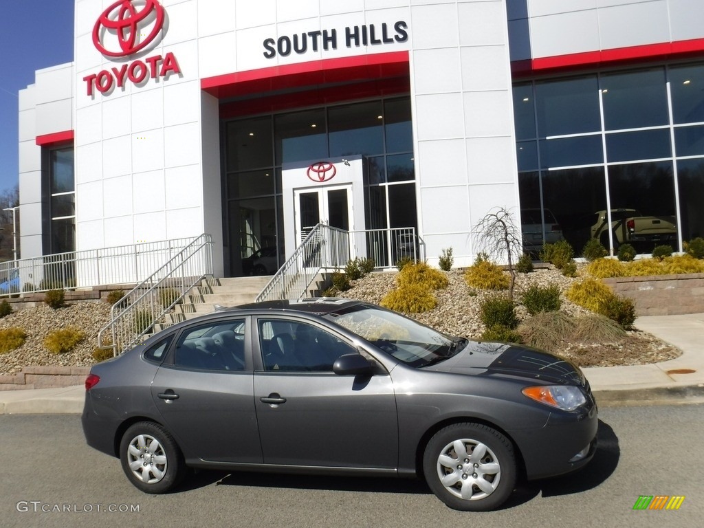 2009 Elantra GLS Sedan - Carbon Gray / Gray photo #2
