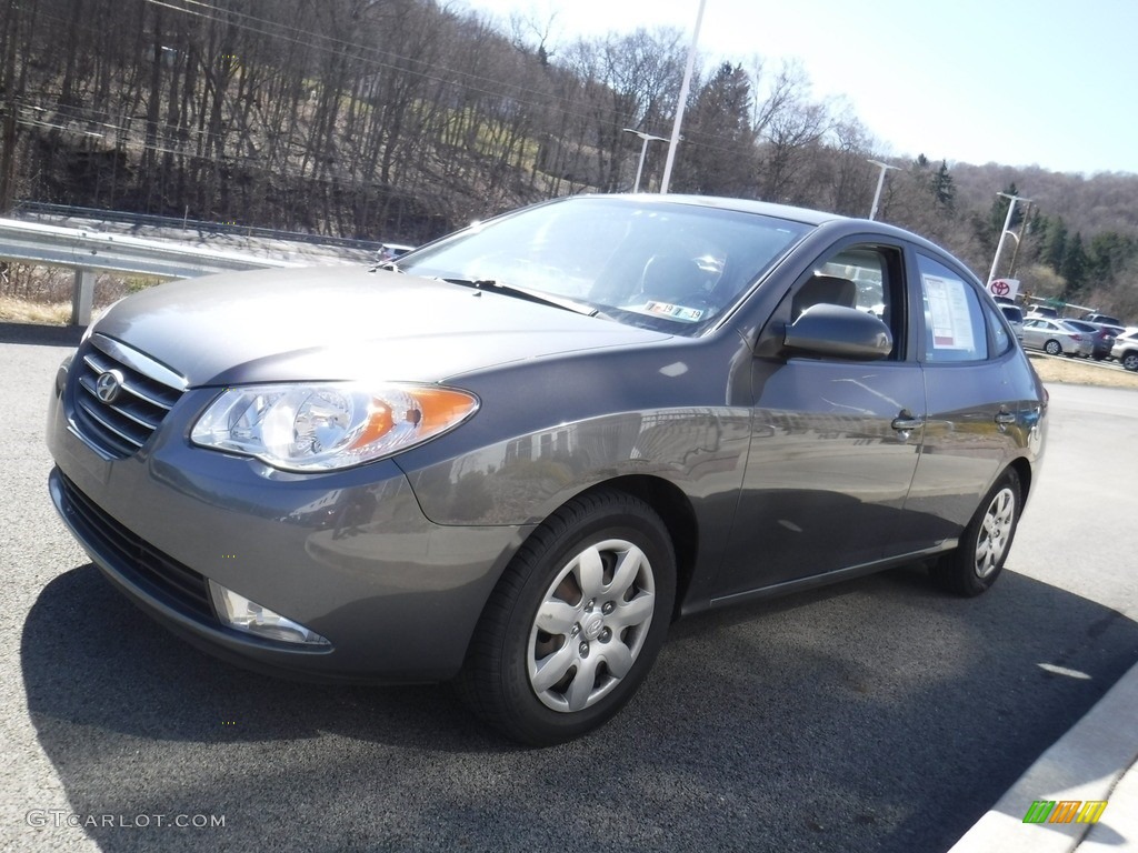 2009 Elantra GLS Sedan - Carbon Gray / Gray photo #5
