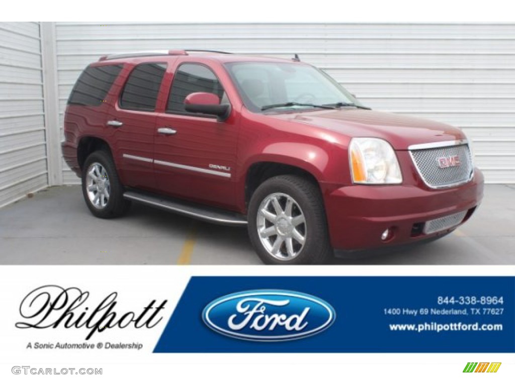 2011 Yukon Denali AWD - Red Jewel Tintcoat / Cocoa/Light Cashmere photo #1