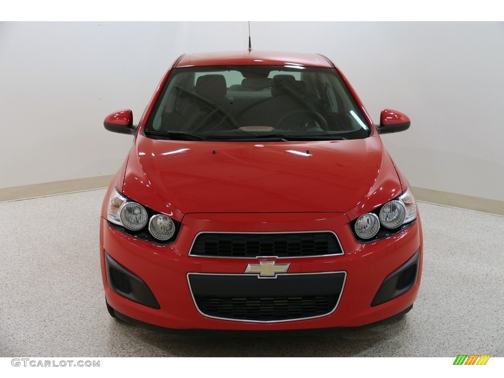 2013 Sonic LT Sedan - Victory Red / Jet Black/Dark Titanium photo #2