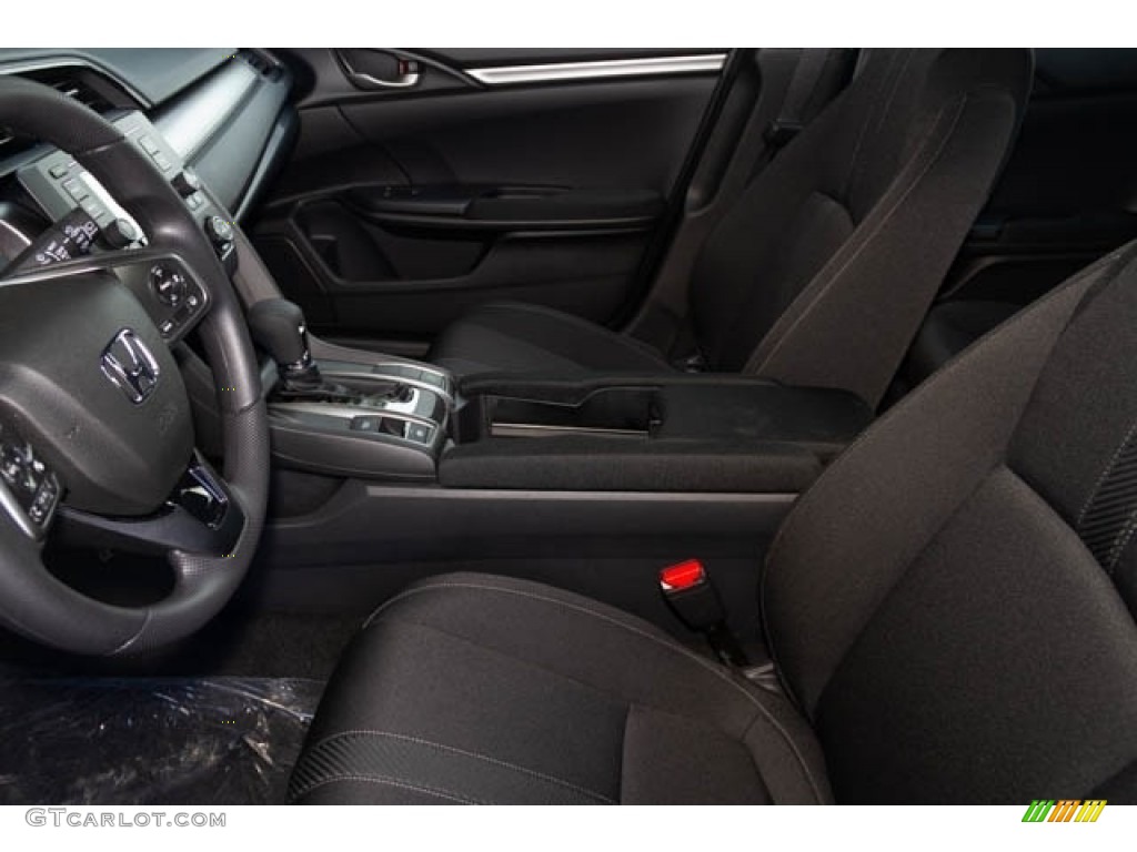 2019 Civic LX Hatchback - Sonic Gray Pearl / Black photo #6