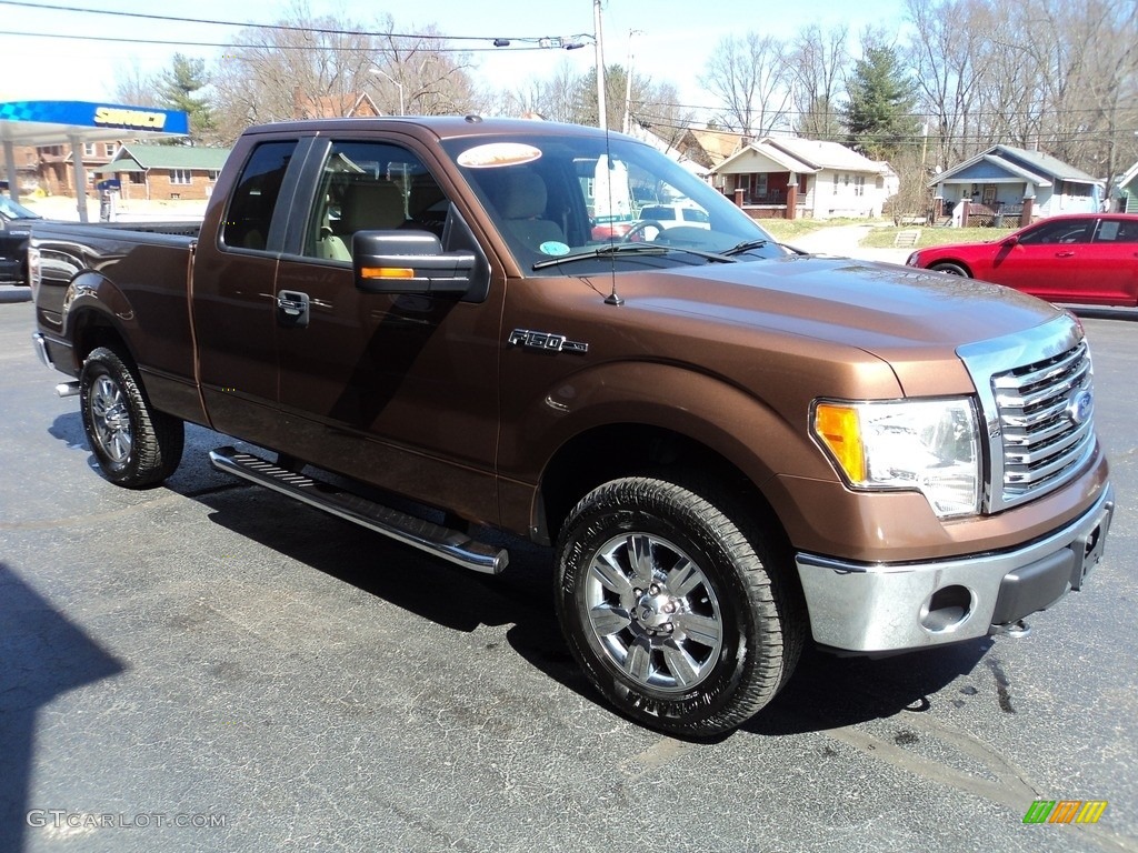2011 F150 XLT SuperCab 4x4 - Golden Bronze Metallic / Pale Adobe photo #5