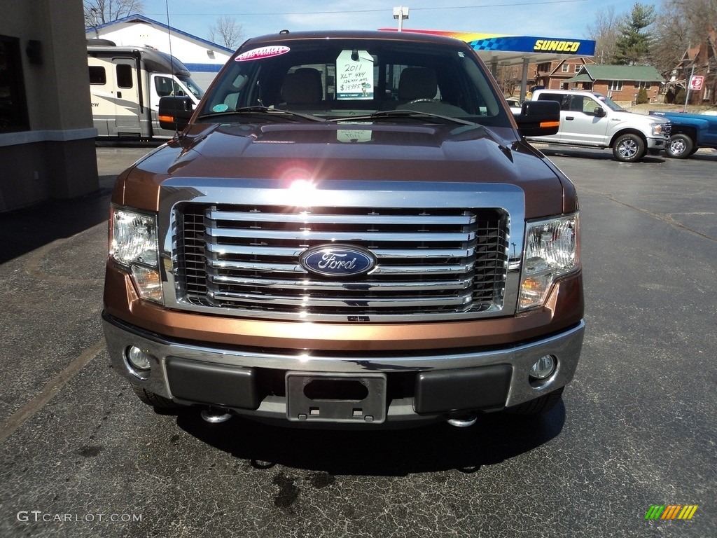 2011 F150 XLT SuperCab 4x4 - Golden Bronze Metallic / Pale Adobe photo #26