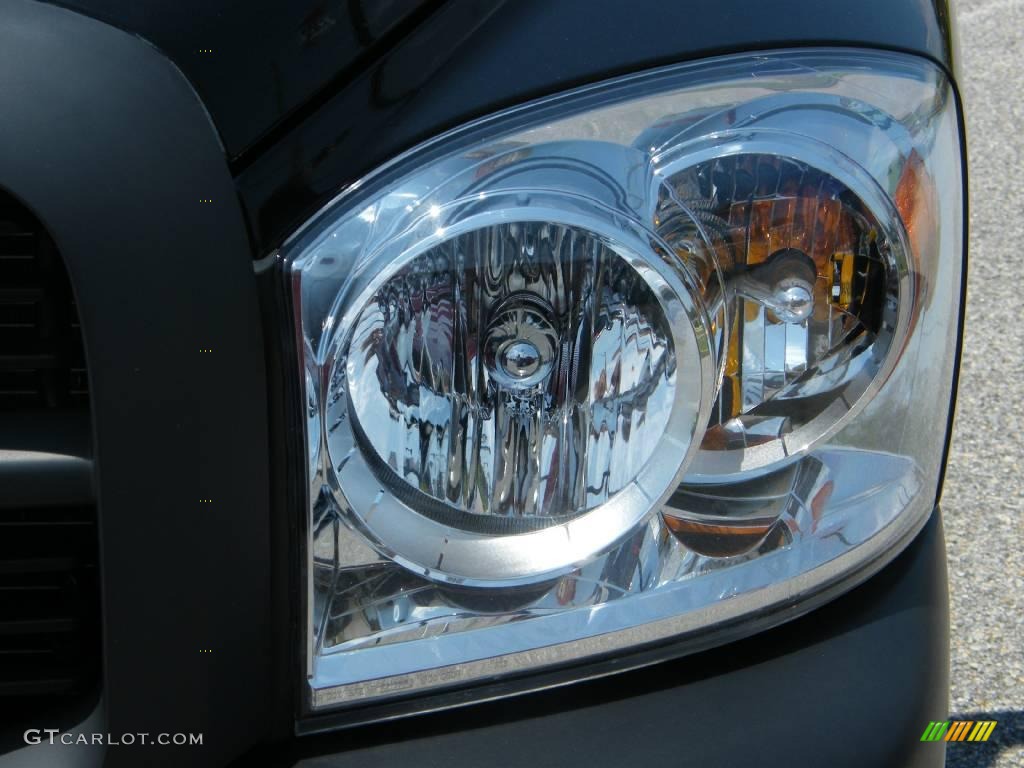 2008 Ram 1500 ST Regular Cab - Brilliant Black Crystal Pearl / Medium Slate Gray photo #9