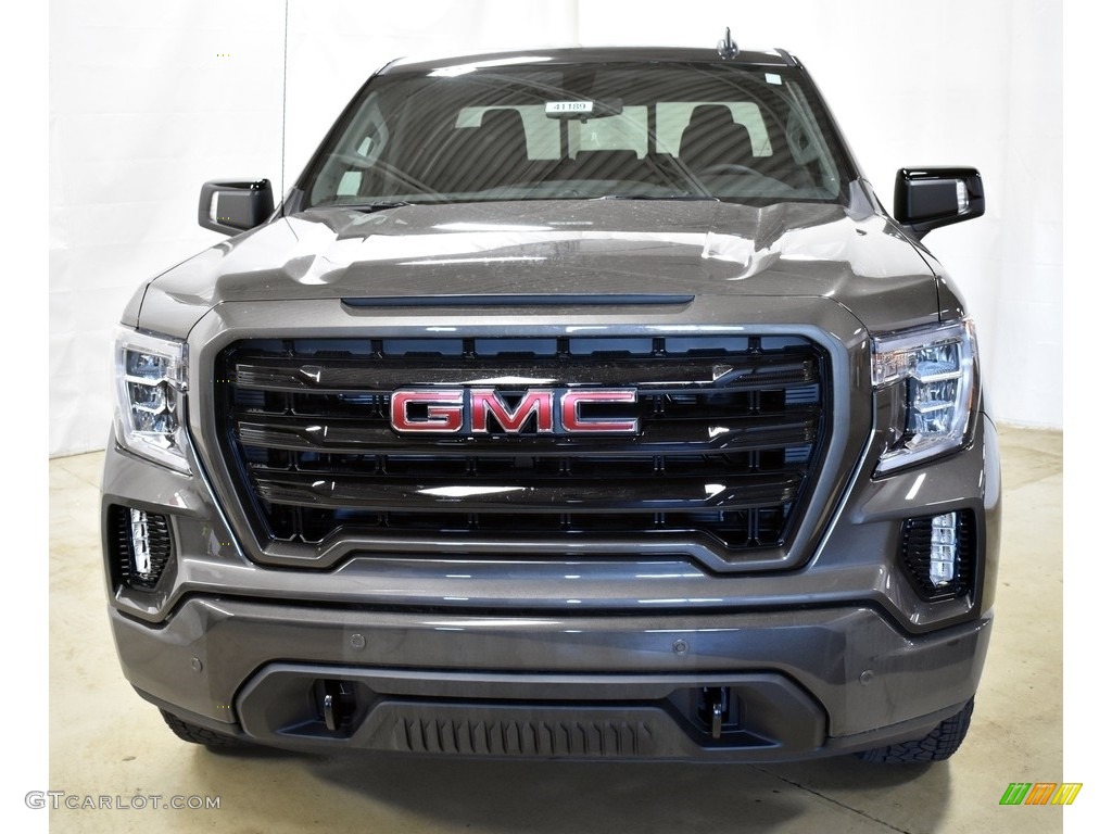 2019 Sierra 1500 Elevation Double Cab 4WD - Smokey Quartz Metallic / Jet Black photo #4