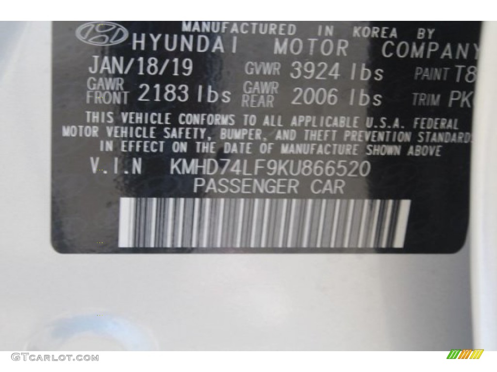 2019 Elantra SE - Symphony Silver / Gray photo #22