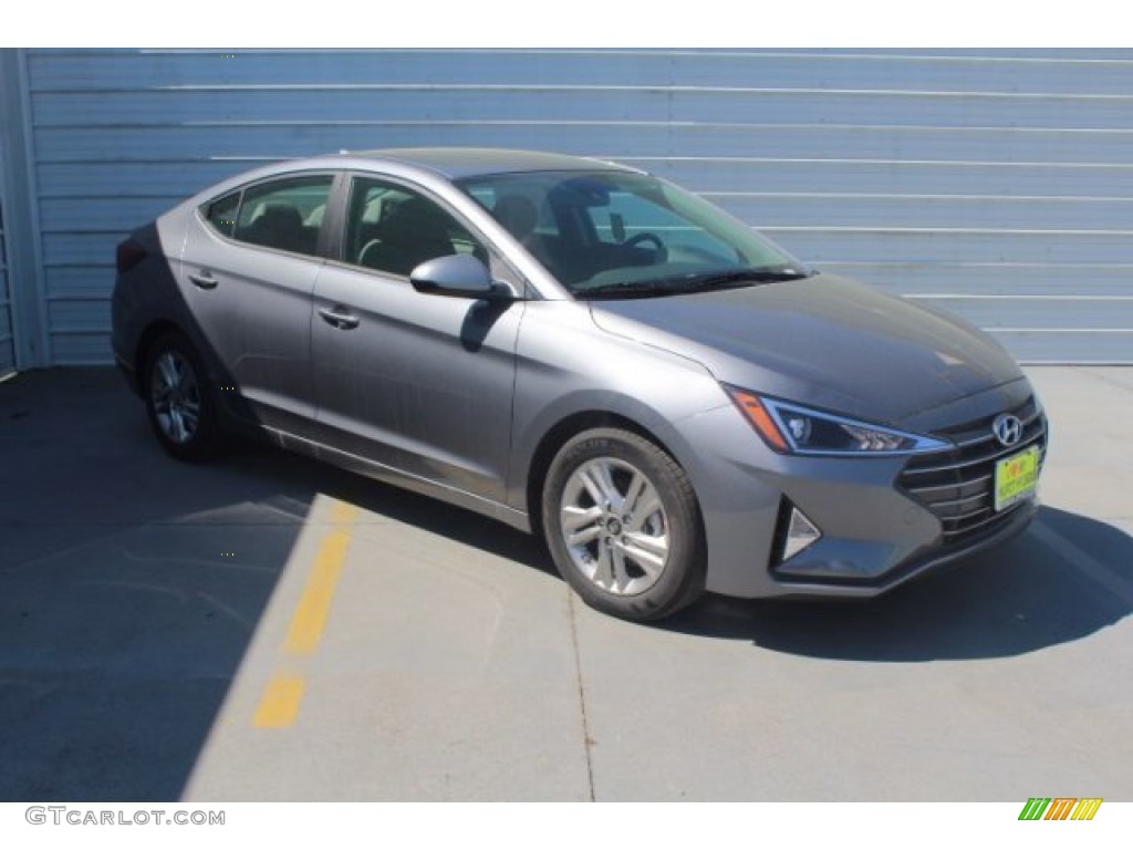 2019 Elantra SEL - Galactic Gray / Gray photo #2