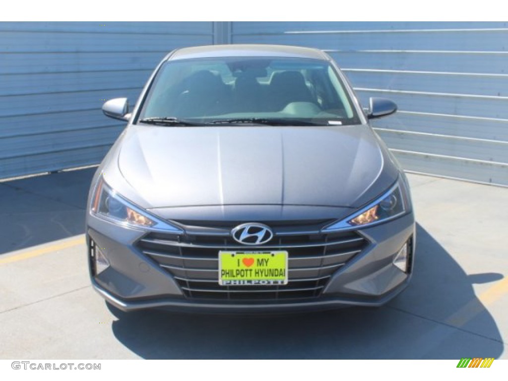 2019 Elantra SEL - Galactic Gray / Gray photo #3