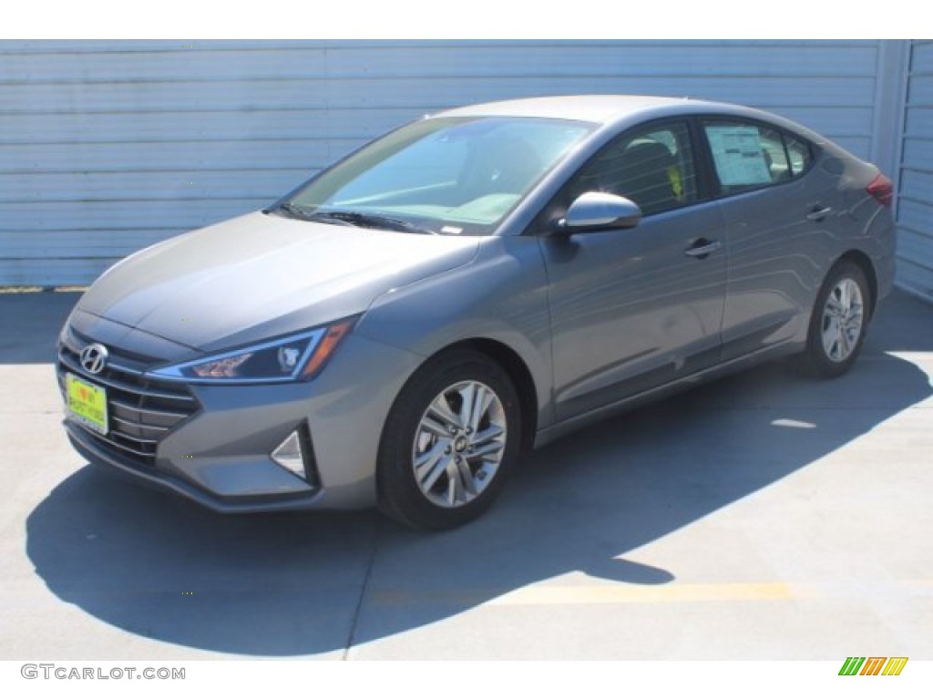 2019 Elantra SEL - Galactic Gray / Gray photo #4