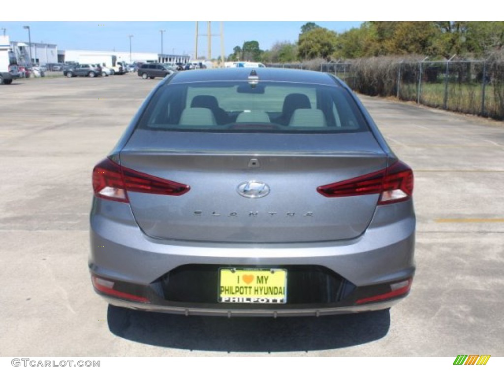 2019 Elantra SEL - Galactic Gray / Gray photo #7