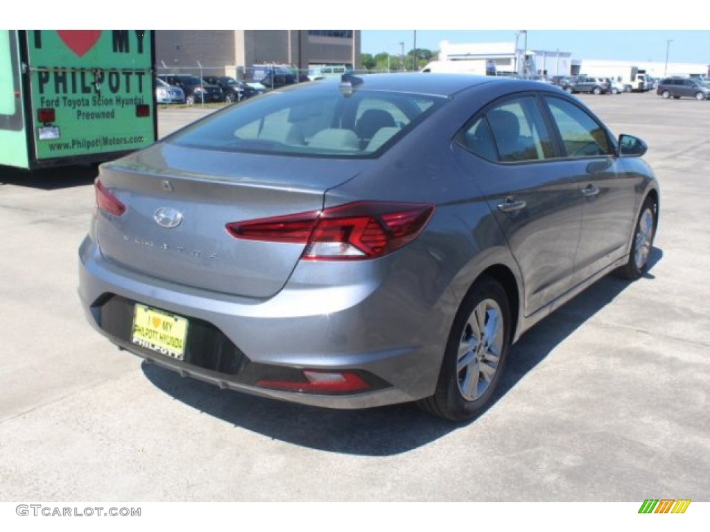 2019 Elantra SEL - Galactic Gray / Gray photo #8