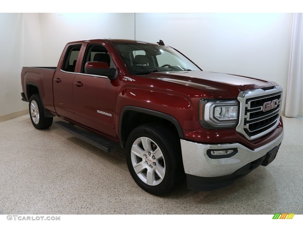 2016 Sierra 1500 SLE Double Cab 4WD - Crimson Red Tintcoat / Jet Black photo #1