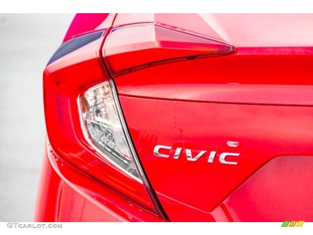 2019 Civic LX Sedan - Rallye Red / Black photo #7
