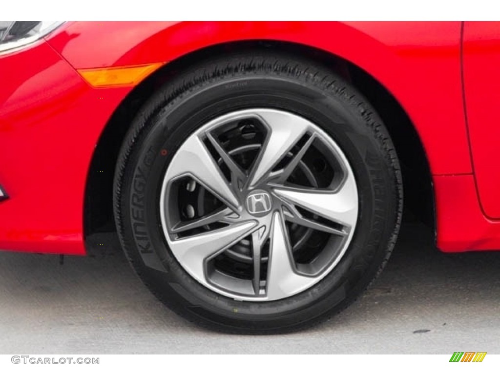 2019 Civic LX Sedan - Rallye Red / Black photo #13