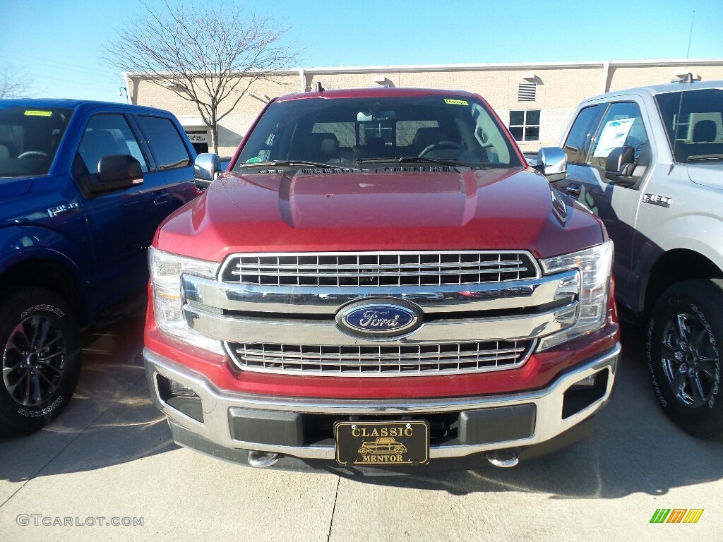 2019 F150 Lariat SuperCrew 4x4 - Ruby Red / Black photo #2