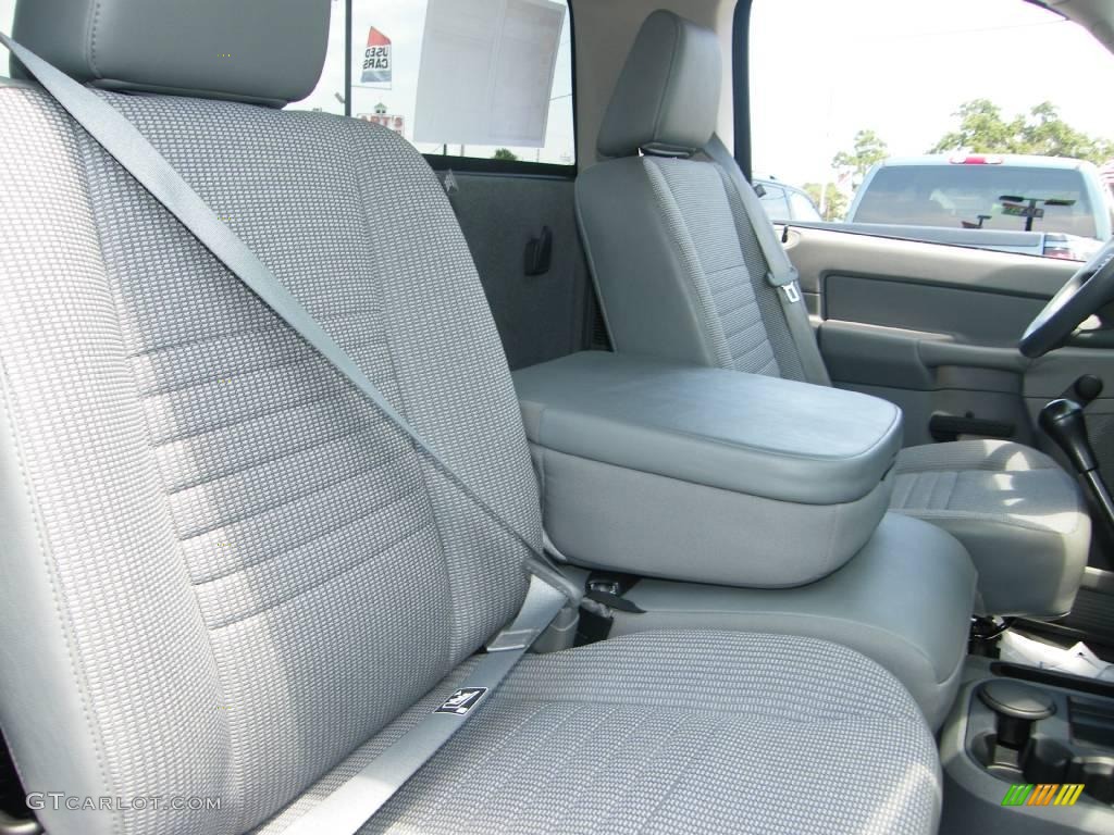 2008 Ram 1500 ST Regular Cab - Brilliant Black Crystal Pearl / Medium Slate Gray photo #22