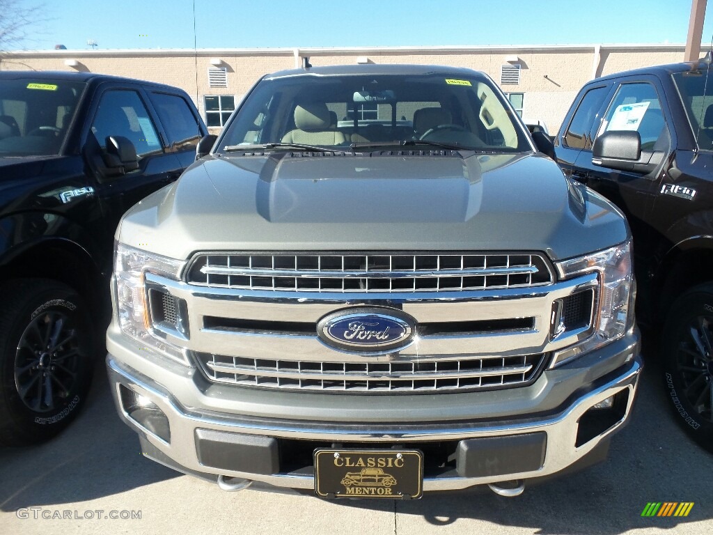 2019 F150 XLT SuperCrew 4x4 - Silver Spruce / Earth Gray photo #2