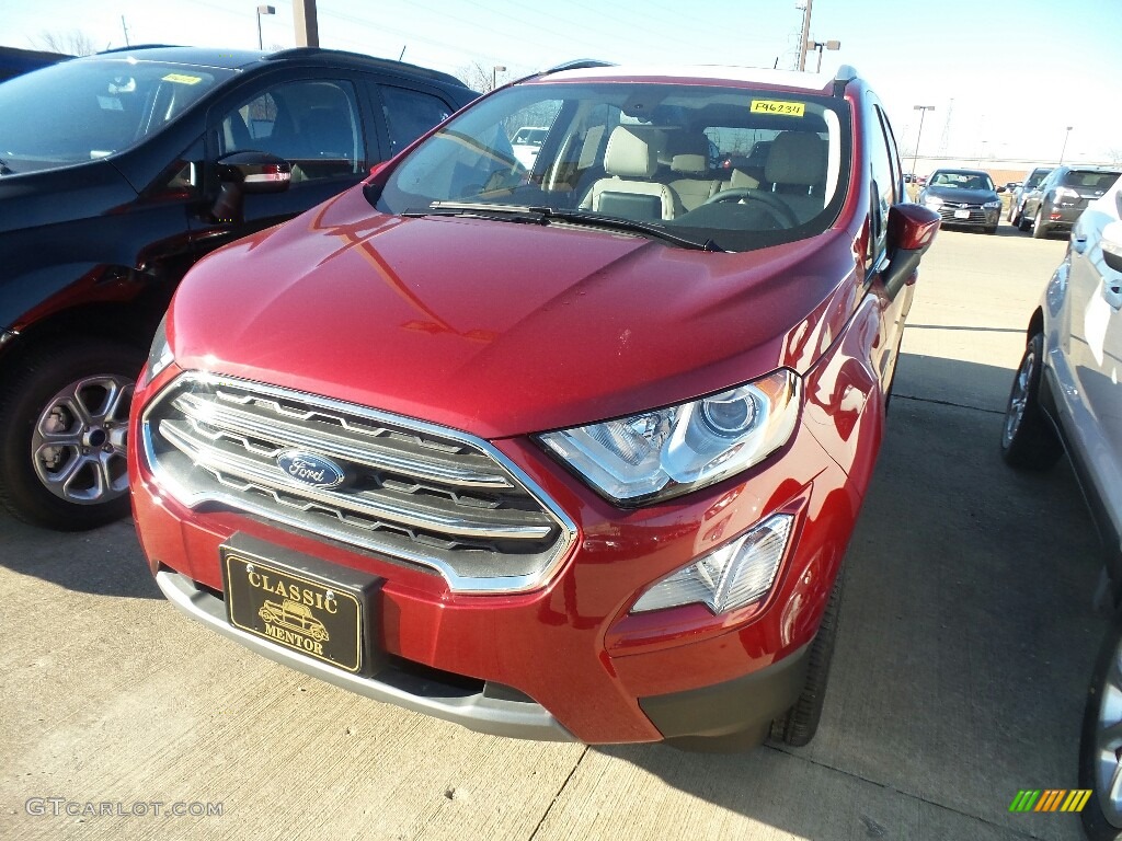 2019 EcoSport Titanium 4WD - Ruby Red Metallic / Medium Stone photo #1