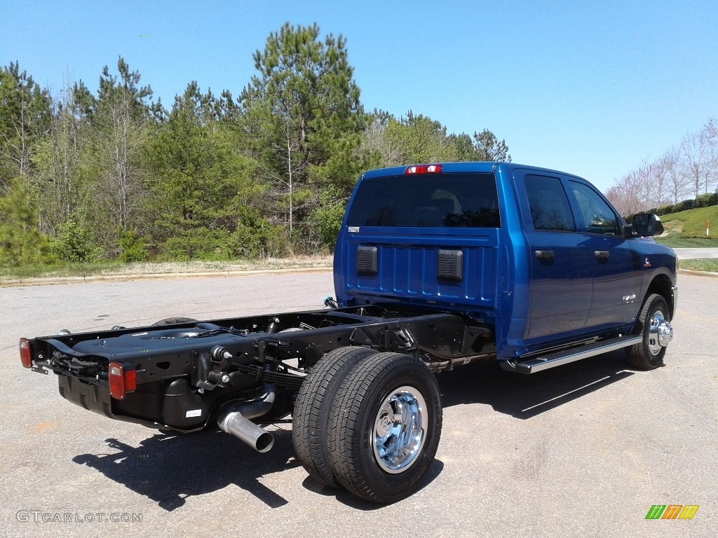 2019 3500 Tradesman Crew Cab 4x4 Chassis - Blue Streak Pearl / Black/Diesel Gray photo #6