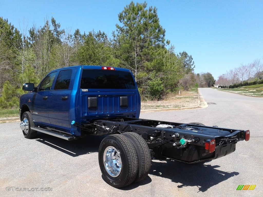 2019 3500 Tradesman Crew Cab 4x4 Chassis - Blue Streak Pearl / Black/Diesel Gray photo #8