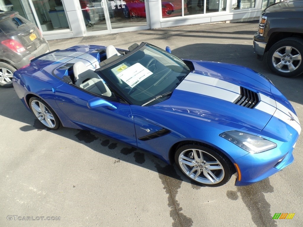Elkhart Lake Blue Metallic 2019 Chevrolet Corvette Stingray Convertible Exterior Photo #132571856