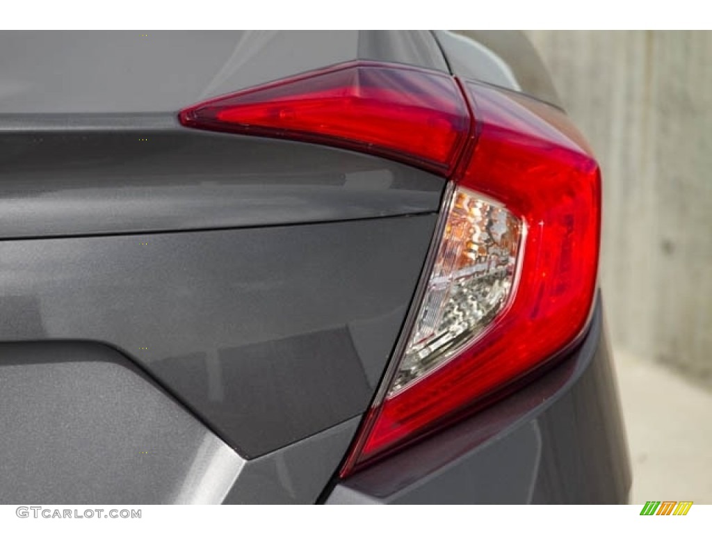 2019 Civic LX Sedan - Modern Steel Metallic / Gray photo #8