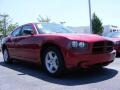 2009 Inferno Red Crystal Pearl Dodge Charger SE  photo #4