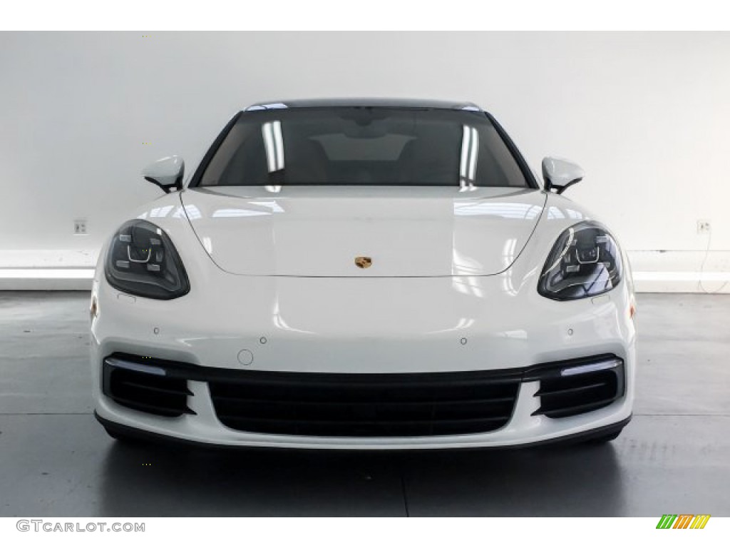 2018 Panamera 4 - White / Black/Luxor Beige photo #2