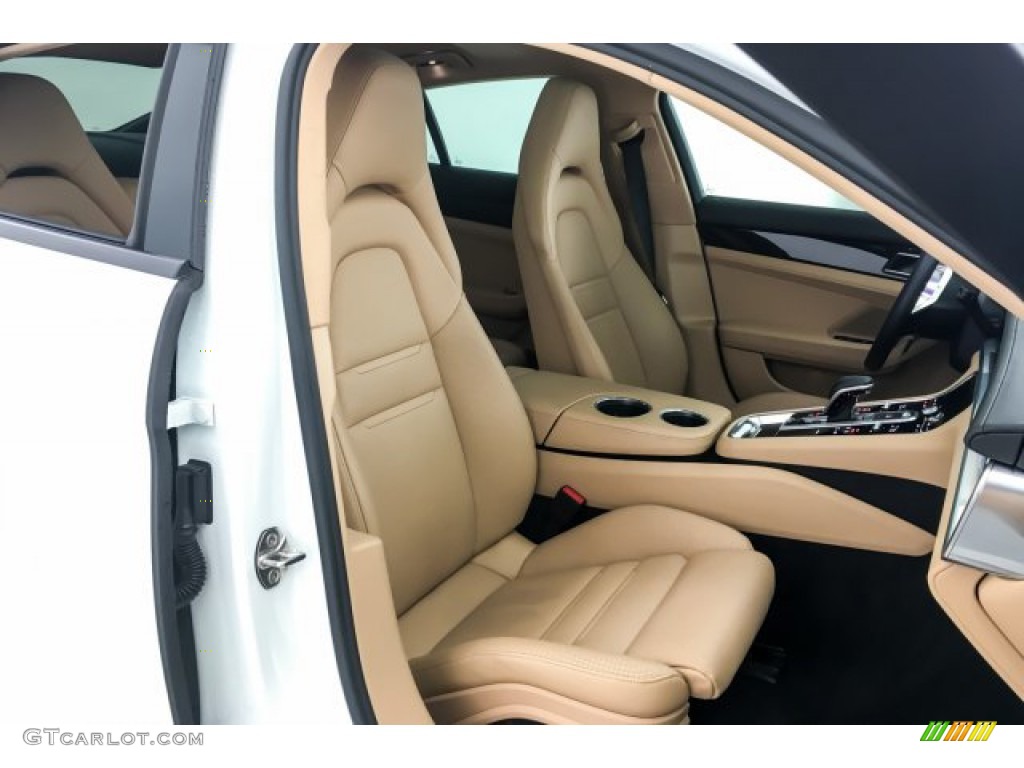 2018 Panamera 4 - White / Black/Luxor Beige photo #6