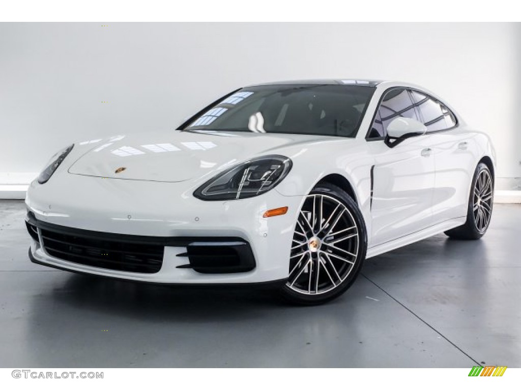 2018 Panamera 4 - White / Black/Luxor Beige photo #12