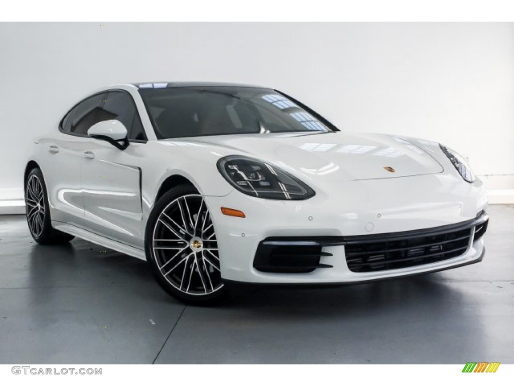 2018 Panamera 4 - White / Black/Luxor Beige photo #14
