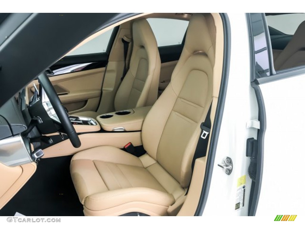 2018 Panamera 4 - White / Black/Luxor Beige photo #15