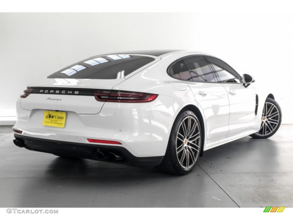 2018 Panamera 4 - White / Black/Luxor Beige photo #16