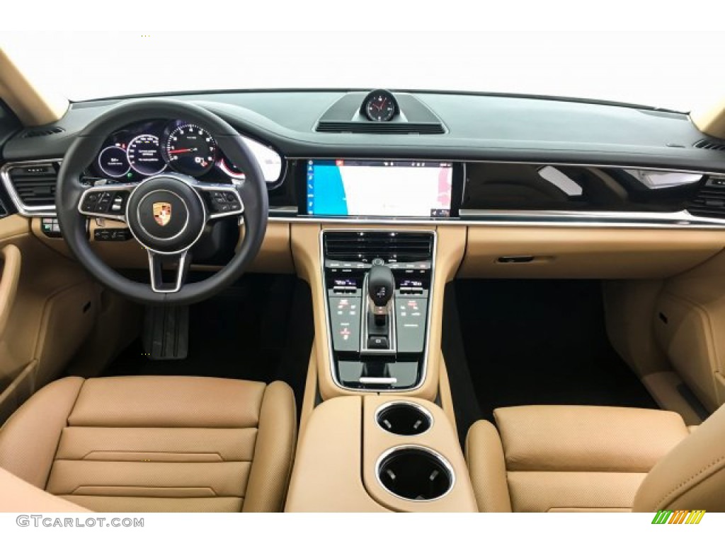 2018 Panamera 4 - White / Black/Luxor Beige photo #18