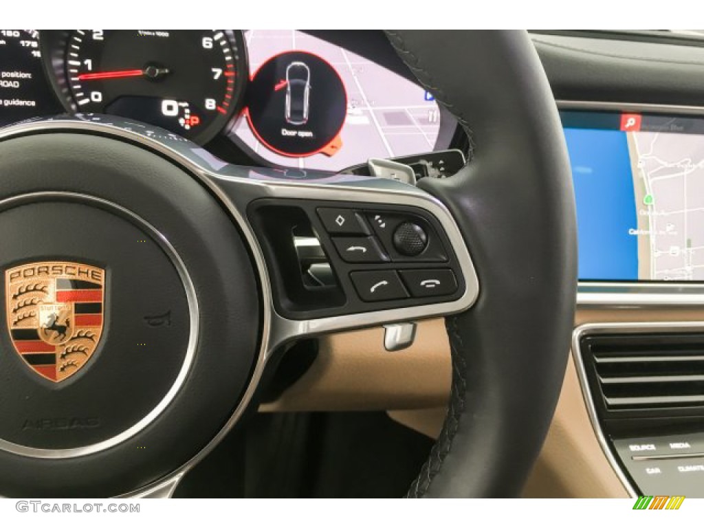 2018 Panamera 4 - White / Black/Luxor Beige photo #20