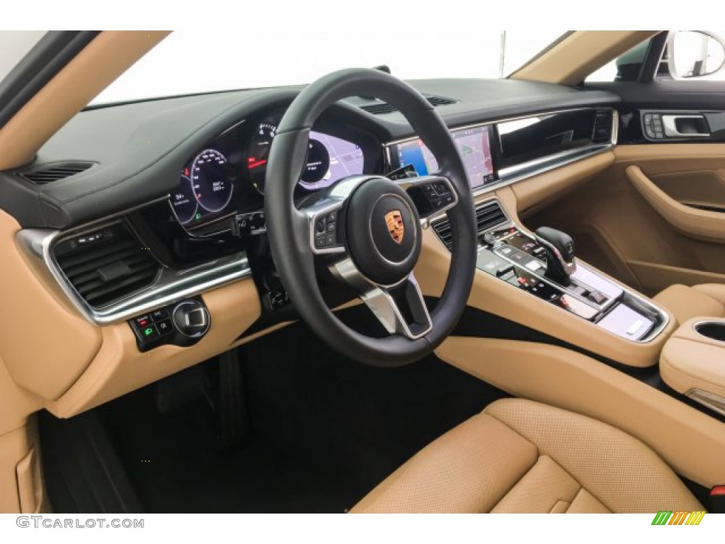 2018 Panamera 4 - White / Black/Luxor Beige photo #23