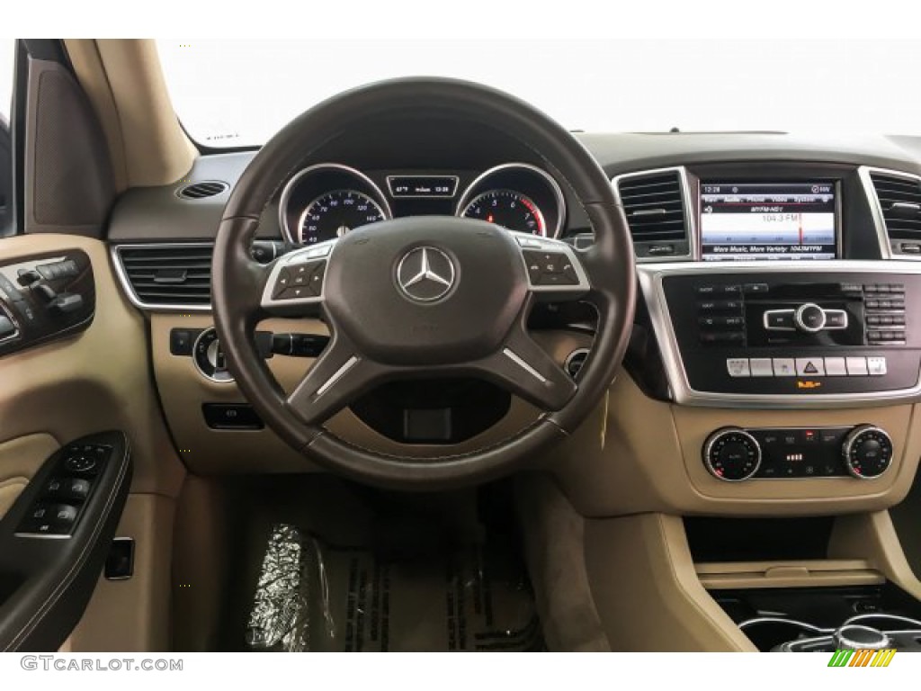 2013 ML 350 4Matic - Steel Grey Metallic / Almond Beige photo #4