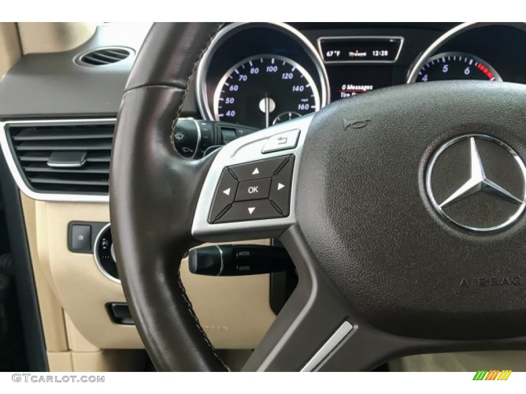 2013 ML 350 4Matic - Steel Grey Metallic / Almond Beige photo #19