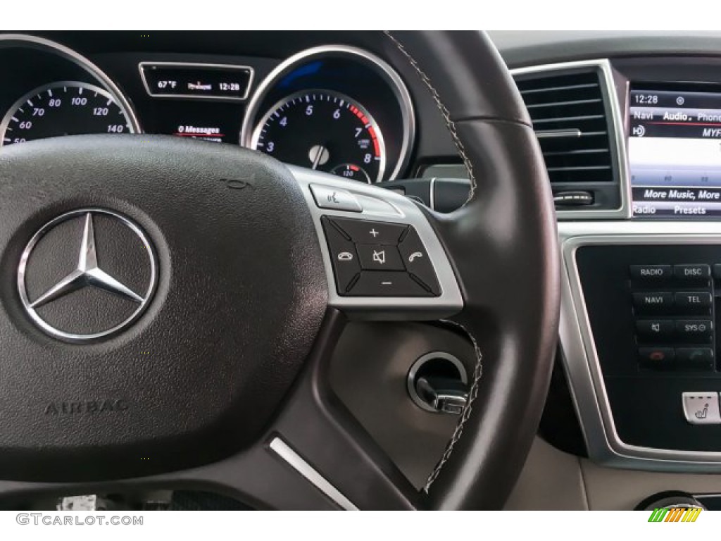 2013 ML 350 4Matic - Steel Grey Metallic / Almond Beige photo #20