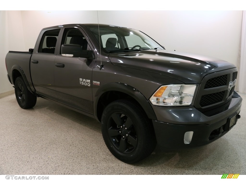 2016 1500 Big Horn Crew Cab 4x4 - Granite Crystal Metallic / Black/Diesel Gray photo #1