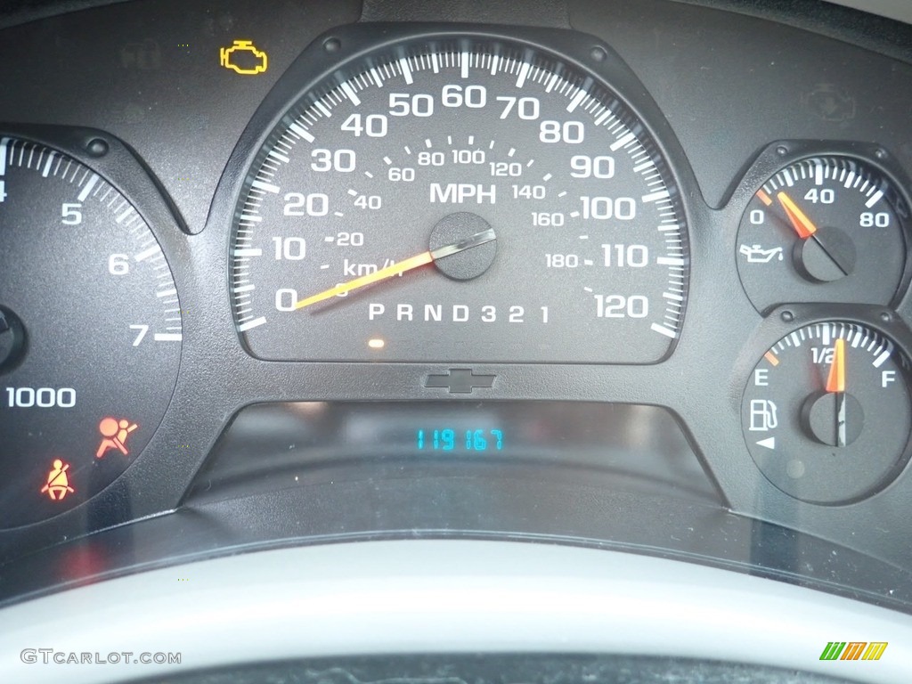 2007 TrailBlazer LS 4x4 - Moondust Metallic / Light Gray photo #15