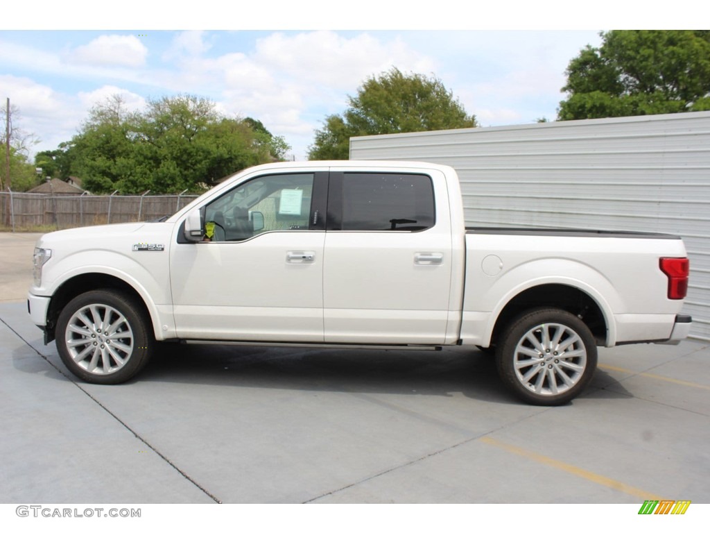 White Platinum 2019 Ford F150 Limited SuperCrew 4x4 Exterior Photo #132586159