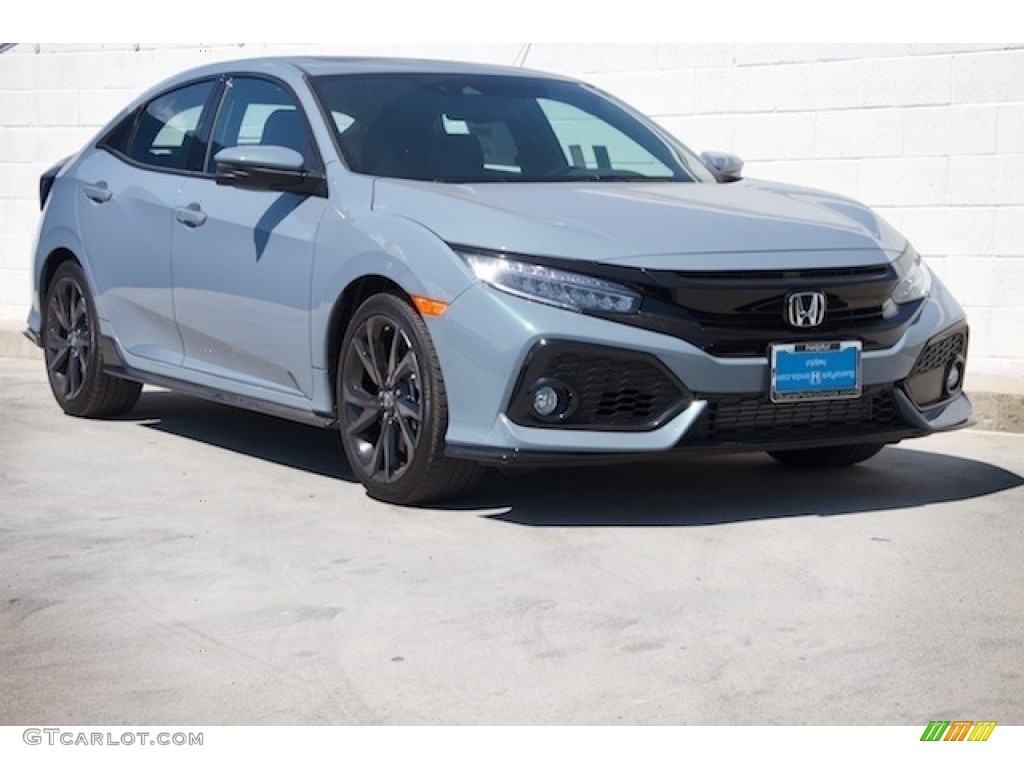 2019 Civic Sport Touring Hatchback - Sonic Gray Pearl / Black photo #1
