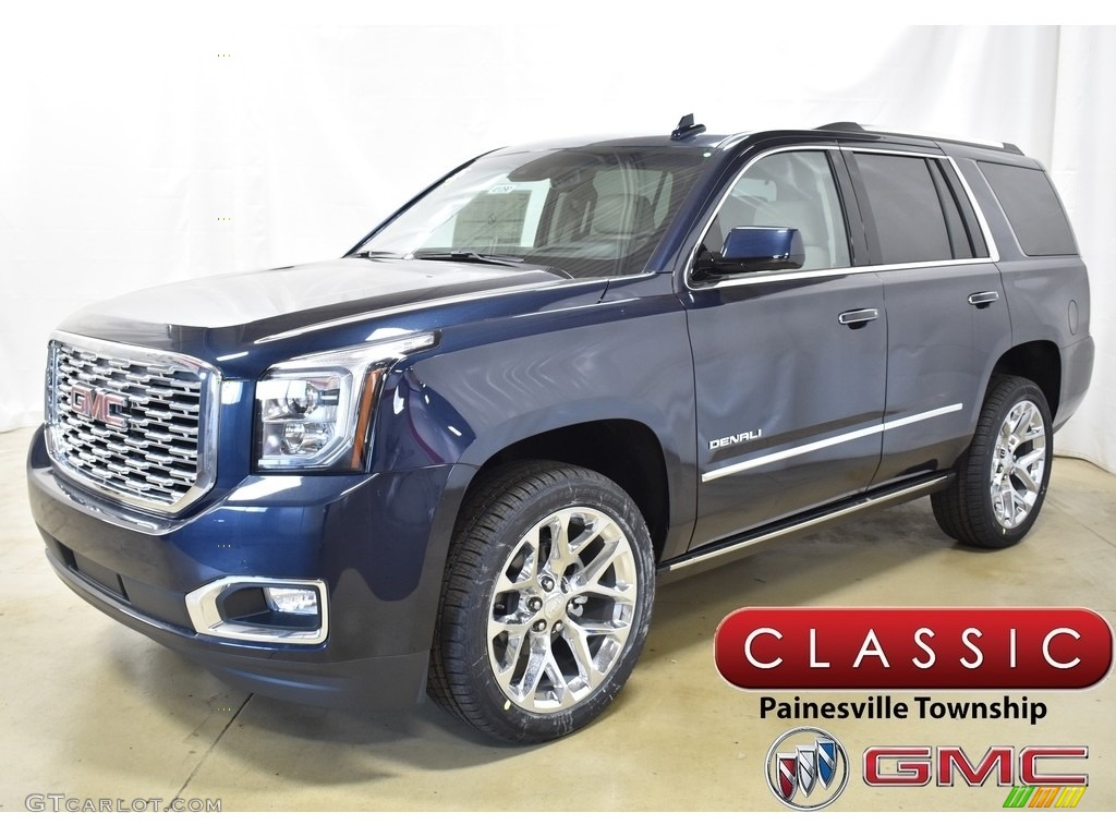 2019 Yukon Denali 4WD - Dark Sapphire Blue Metallic / Cocoa/Shale photo #1