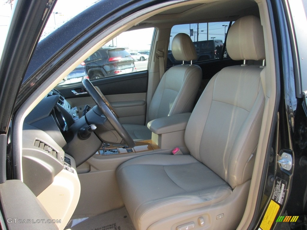 2009 Highlander Hybrid Limited 4WD - Black / Sand Beige photo #16