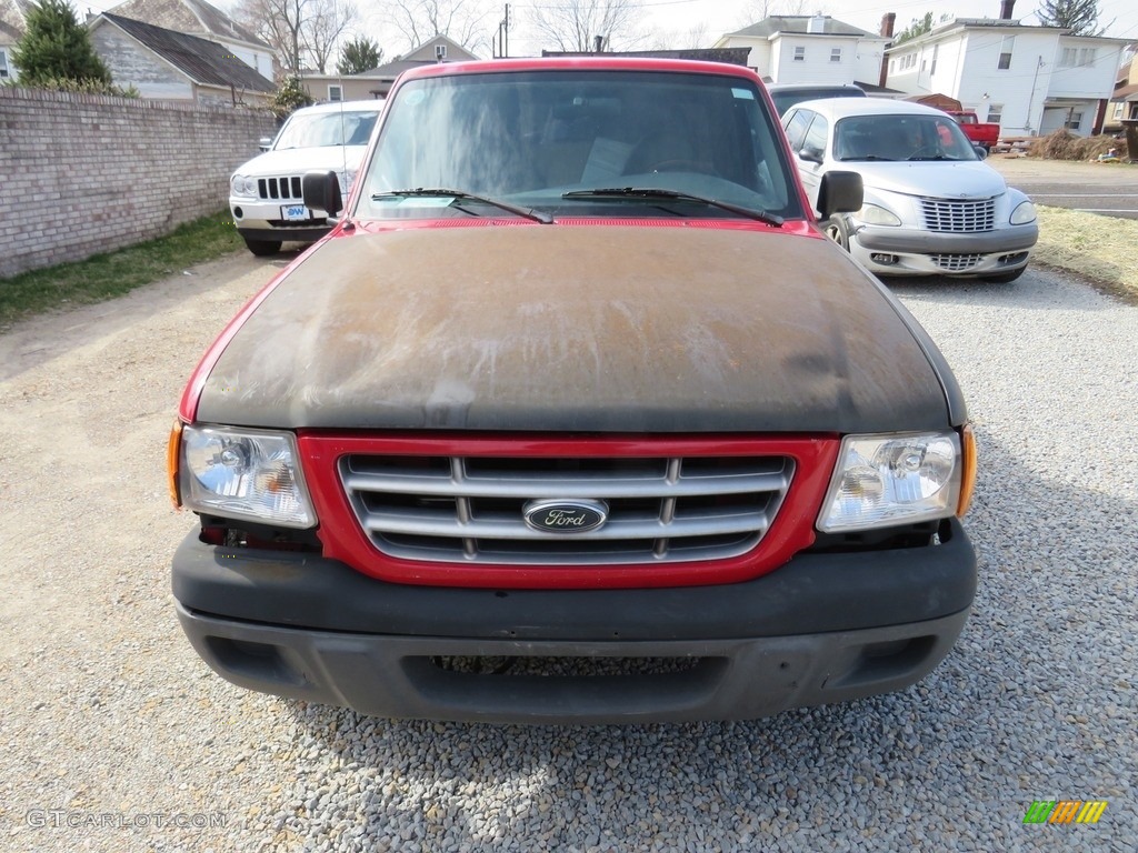 2001 Ranger XL Regular Cab - Bright Red / Dark Graphite photo #4